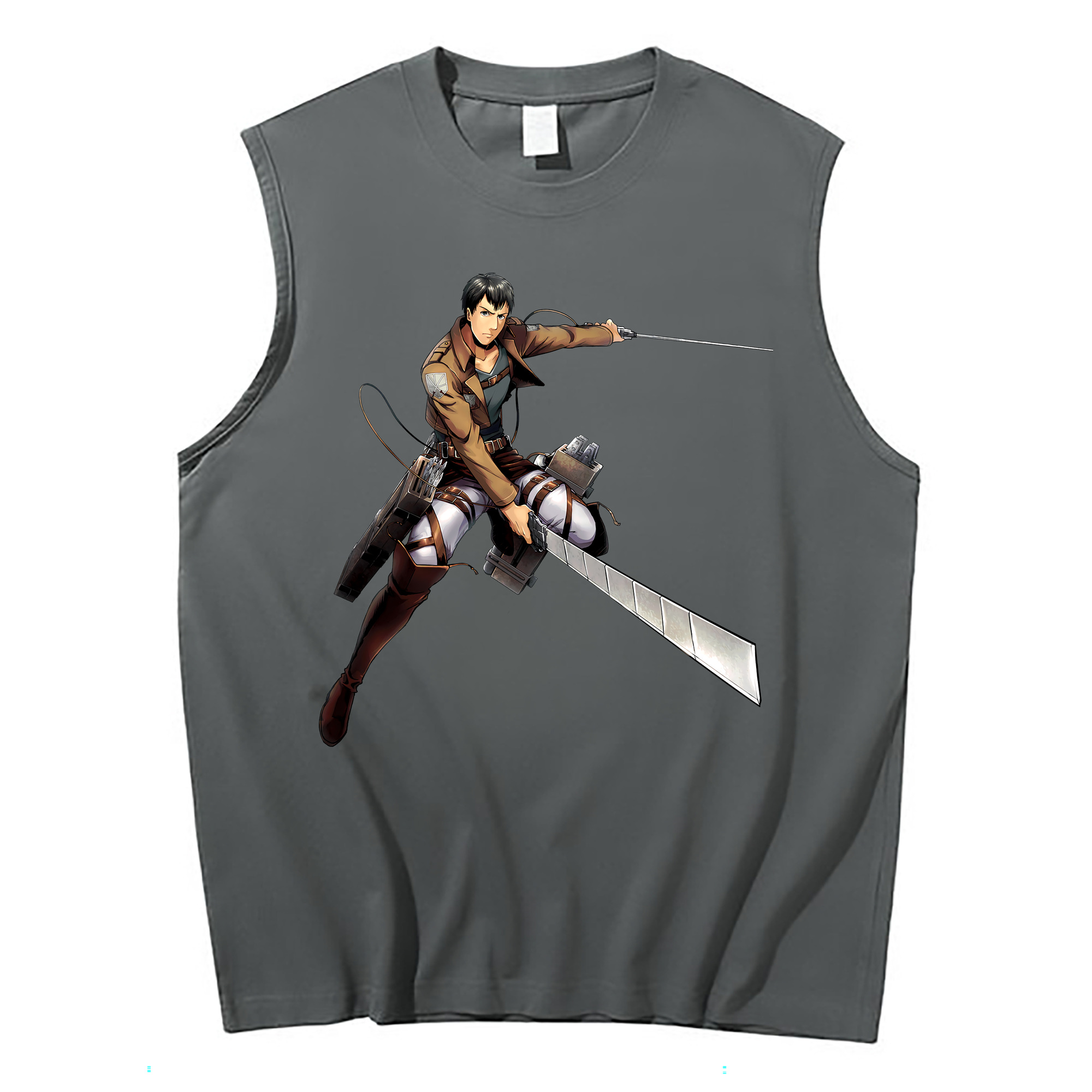 （画像用） 進撃の巨人 ベルトルト・フーバー Attack on Titan Bertholdt Hoover コットン100％タンクトップ（フロントプリント）